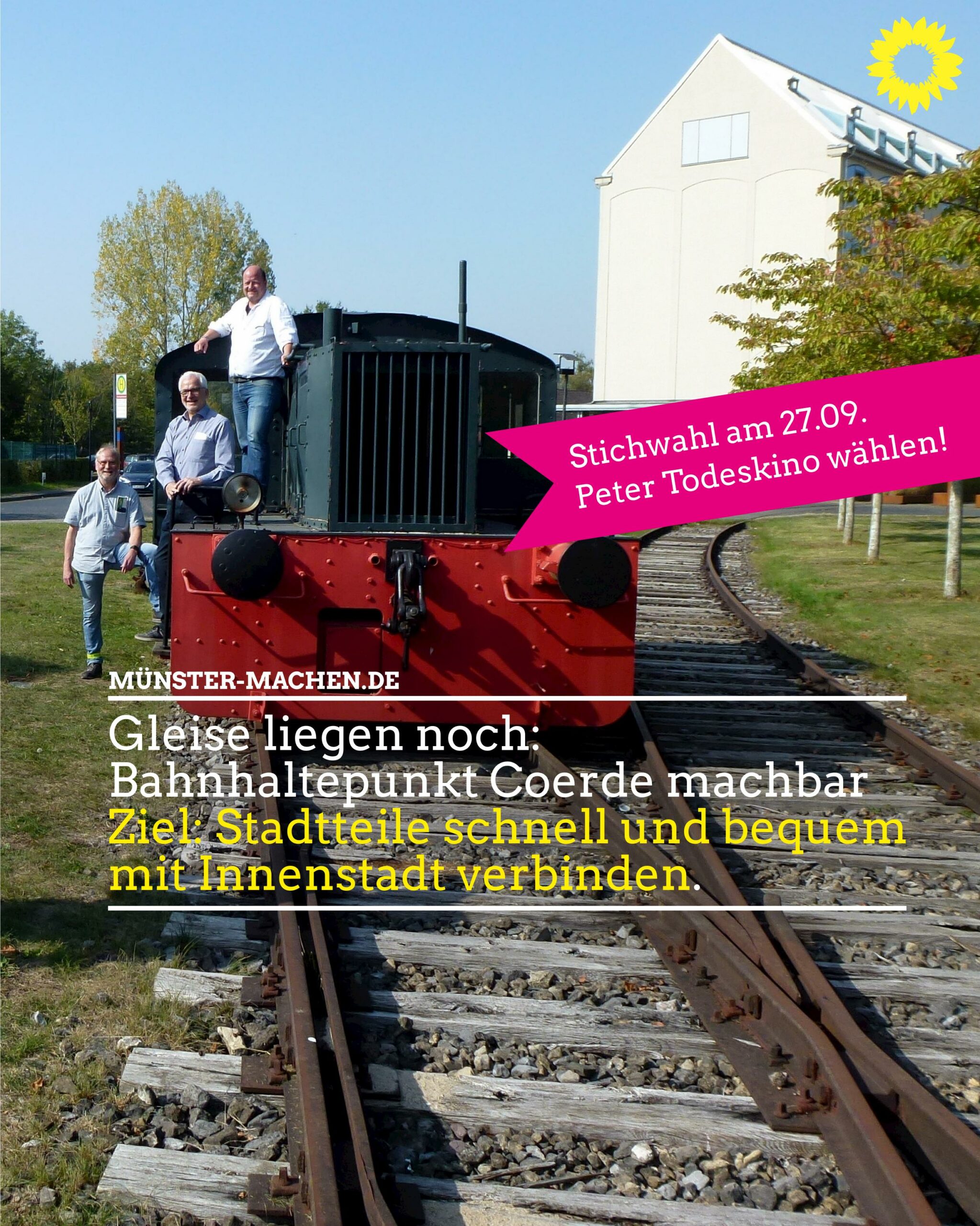 Aus Stadtteilen schneller und bequemer in die Stadt: Bahnhaltepunkt für Coerde