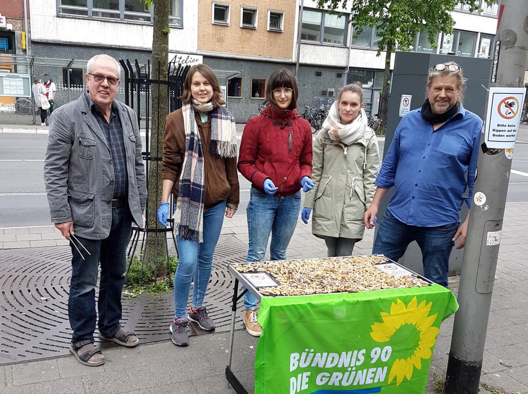 1726 Zigarettenkippen in 40 Minuten
