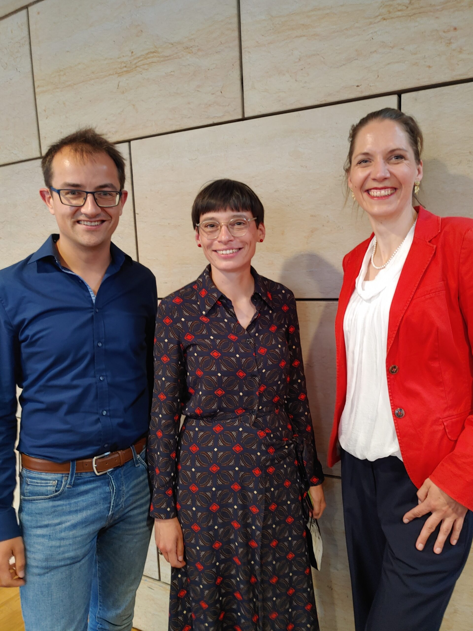 v.l.: Robin Korte, Josefine Paul, Dorothea Deppermann)