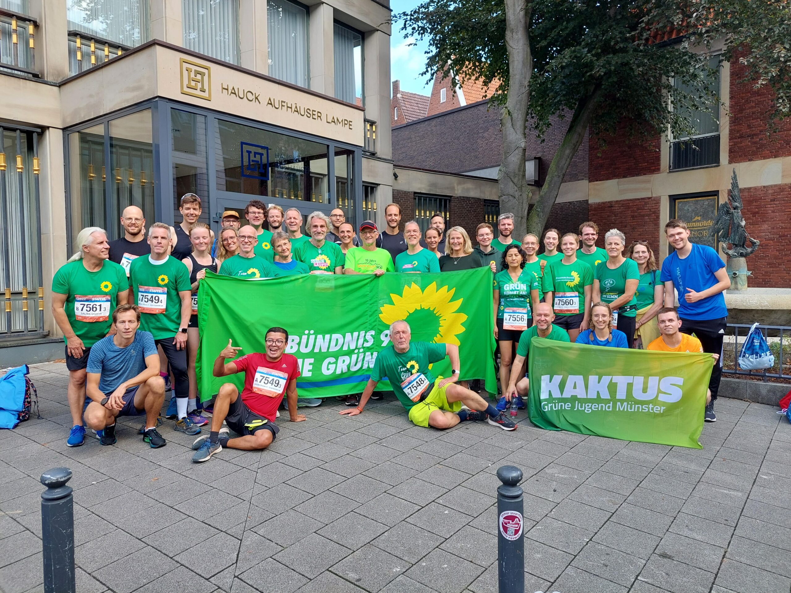Bündnis 90/Die Grünen haben sich erfolgreich beim Staffelmarathon beteiligt