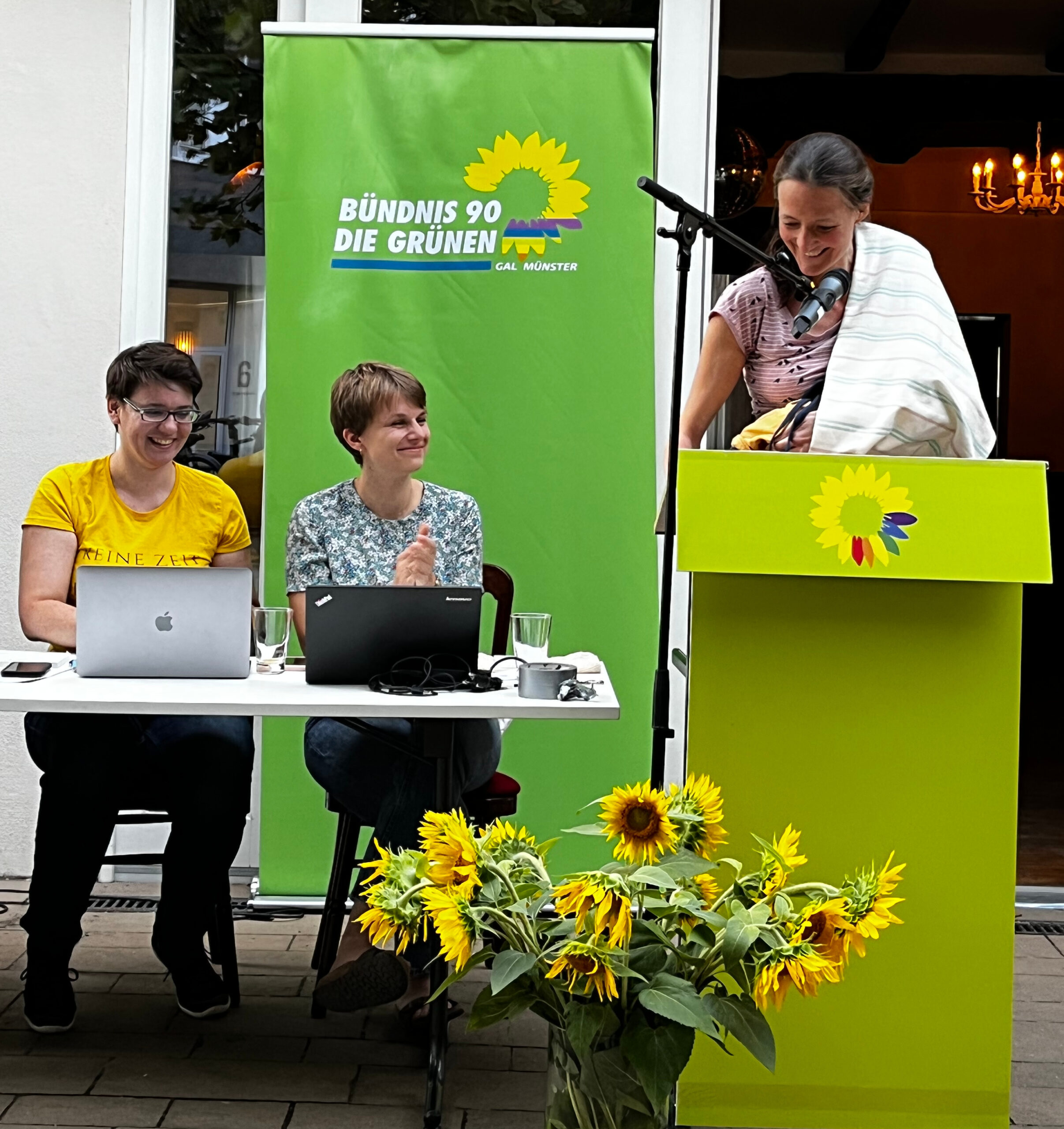 Mit dem Baby zum Parteitag
