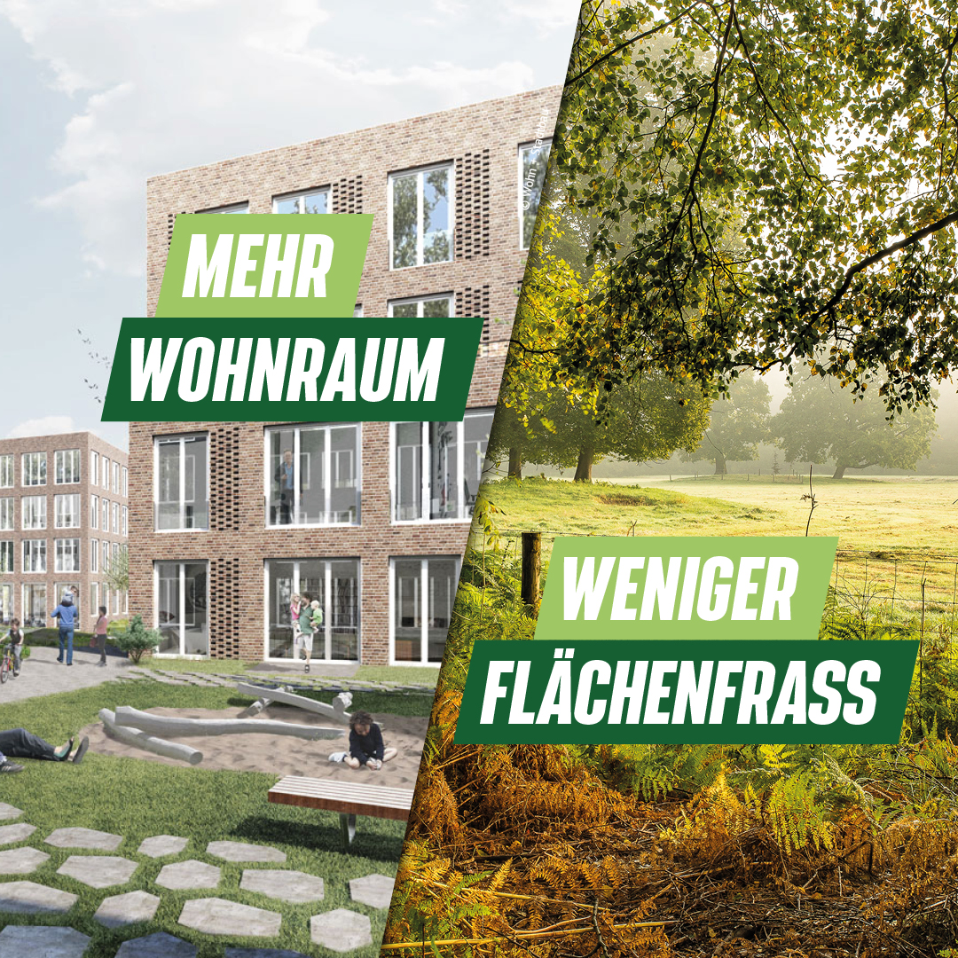 GRÜNE zum Regionalplan: Mehr Wohnraum – weniger Flächenfraß