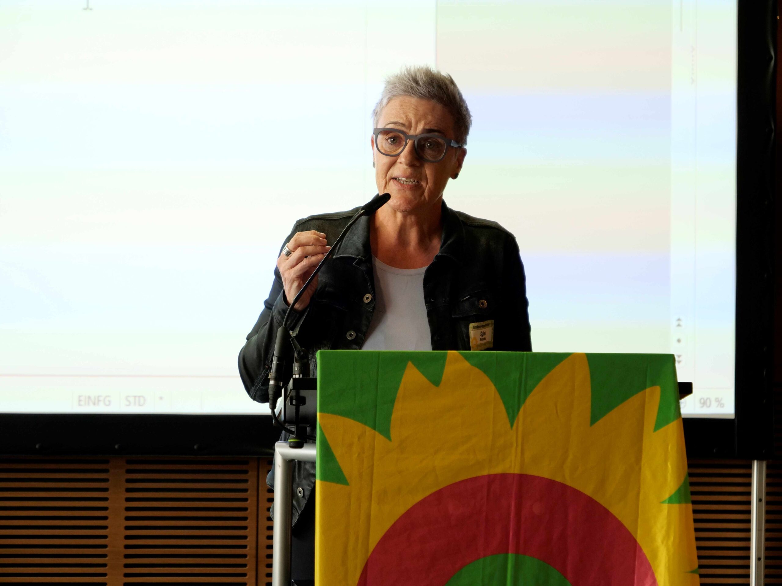 Sylvia Rietenberg bei ihrer Vorstellungsrede