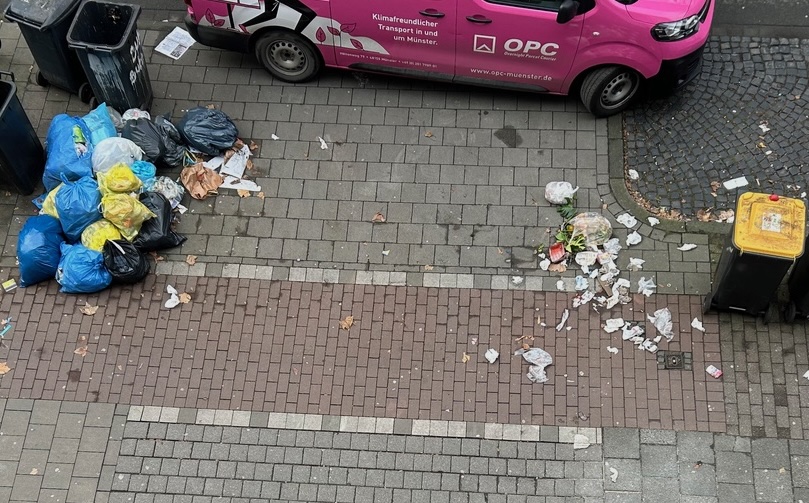 Gegen den Müll auf Münsters Straßen – aber rechtssicher und durchdacht