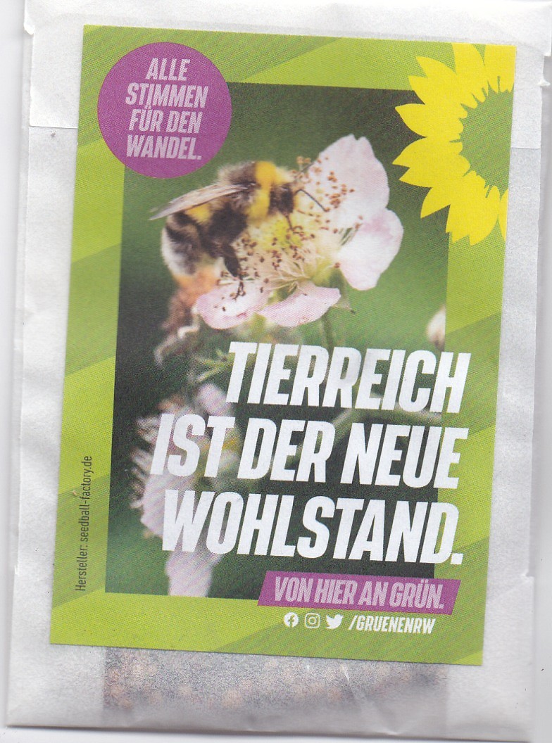 „Gemeinsam für mehr Artenschutz“ – GRÜNE Münster verteilen wieder kostenloses Wildpflanzensaatgut