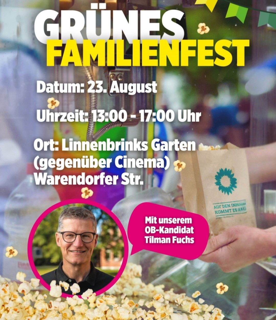 Ein Ankündigungsplakat zum Familienfest